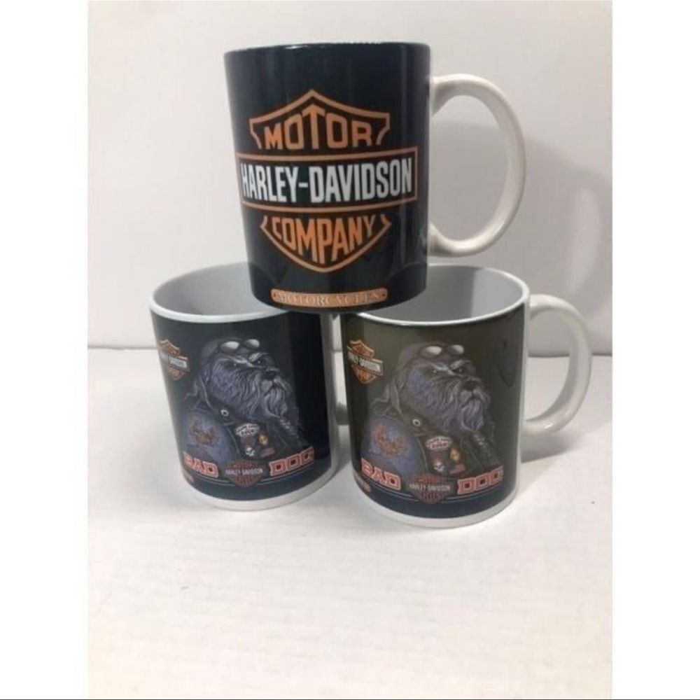 Harley Davidson ceramic mugs